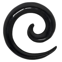 Büffelhorn Plug aus Buffalo Horn. Für ausgeweitete Ohrlöcher.  Spirale