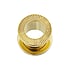 Surgical steel tunnel Surgical Steel 316L PVD-coating (gold color)