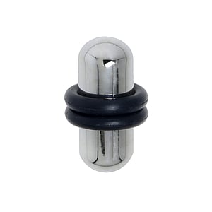 Surgical steel plug Surgical Steel 316L PVC