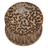 Plug de madera Para lbulos de oreja estirados.  Piel Estampado animal Estampado piel Animal print Cebra Leopardo Tigre