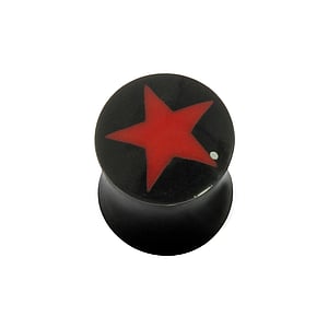 Buffalo horn plug Buffalo horn synthetic resin Star