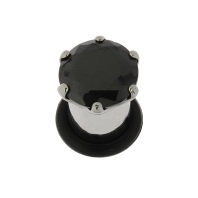 Lot De 8 Plugs D'Oreille En Acier Inoxydable | Fermeture à Vis | Zircone Cubique | 3-16 Mm