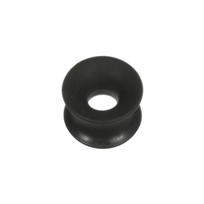 Tunnels D'Oreille (Bouchons) En Silicone Marbré Rouge Et Noir - Double évasé - Jusqu'à 50mm