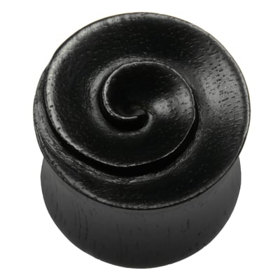 Dilatatore Lobo 6mm Legno, Dilatatore Orecchio Tunnel Plug Piercing Modello Di Fiore Di Peonia Rosa Marrone Donna Uomo Gioielli 2 Pezzi - Foto 9