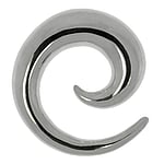 Surgical steel plug  Spiral