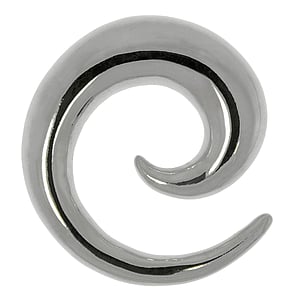 Surgical steel plug Surgical Steel 316L Spiral