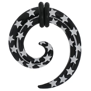 Plug Acrylic glass PVC Spiral Star