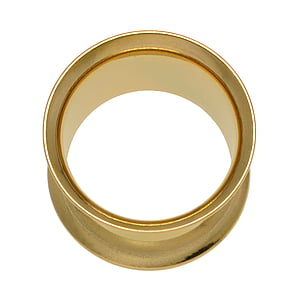 Surgical steel tunnel Surgical Steel 316L Gold-plated