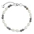 Pearls bracelet Silver 925 Fresh water pearl Agate