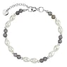 Bracelet de perles Argent 925 Perles deau douce Agate