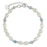 Bracelet de perles Argent 925 Agate Perle synthtique
