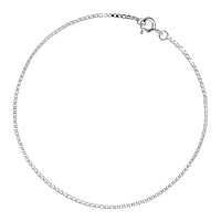 Armbandje uit Zilver 925. Lengte:19cm. Doorsnede:1,2mm. Eenvoudig. Glanzend.