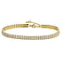 Silver bracelet Silver 925 zirconia PVD-coating (gold color)