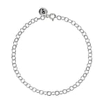 Bracelet en Argent 925. Coupe transversale :3,1mm. brillant.