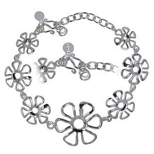 Silver bracelet Silver 925 Flower