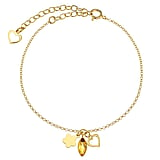 Pulsera Plata 925 Revestimiento PVD (color oro) Cristal premium