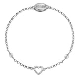 Pulsera Plata 925 Cristal premium Corazn Amor