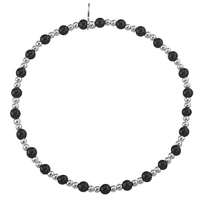 Pulsera Plata 925 Onix negro