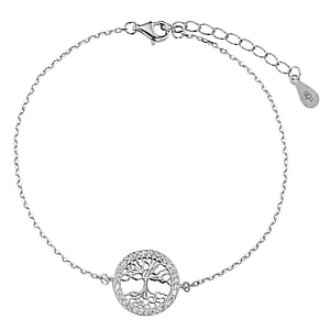 Silver bracelet Silver 925 zirconia Tree Tree_of_Life