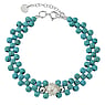 Bracelet de pierre Argent 925 Perles d´eau douce Pierre synthétique Nylon