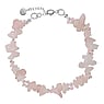 Brazalete de piedras Plata 925 Cuarzo rosa