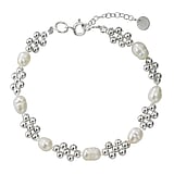 Pearls bracelet Silver 925 Fresh water pearl nylon