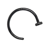 Nose ring Surgical Steel 316L Black PVD-coating