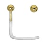 Genuine gold nose piercing Bioplast 18K Gold