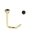 Piercing per naso in oro vero Oro 18 Kt Cristallo