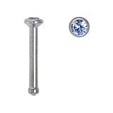 Piercing nez en acier chirurgical Acier chirurgical 316L Cristal