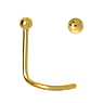 Surgical steel nose piercing Surgical Steel 316L Gold-plated