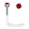 Piercing nez en bioplast Bioplast Argent 925 Cristal premium