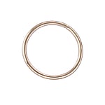 Nose ring out of Surgical Steel 316L with PVD-coating (gold color). Cross-section:0,8mm.