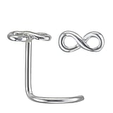 Surgical steel nose piercing Surgical Steel 316L Eternal Loop Eternity