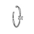 Nose ring Surgical Steel 316L Crystal