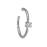 Nose ring Surgical Steel 316L Crystal