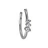 Nose ring Surgical Steel 316L Crystal