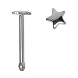 Surgical steel nose piercing Surgical Steel 316L Star