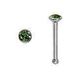 Surgical steel nose piercing Surgical Steel 316L Premium crystal