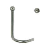 Quiges Ciondolo Portamonete In Acciaio Inox Con Mini Moneta Blu Ghiaccio 12mm - Collana Personalizzabile