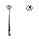 Piercing nez en acier chirurgical Acier chirurgical 316L Cristal