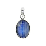 Stone pendant out of Silver 925 with Blue moonstone. Width:16mm. Length:21mm. Eyelet's transverse diameter:5,4mm. Eyelet's longitudinal diameter:6,8mm. Shiny.