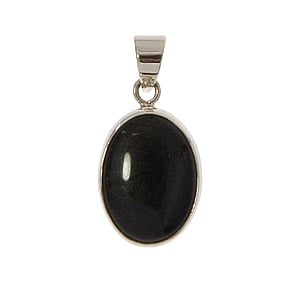 Stone pendant Silver 925 Black onyx