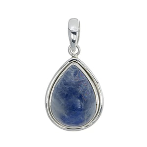 Stone pendant Silver 925 Blue moonstone Drop drop-shape waterdrop