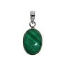 Stone pendant Silver 925 Malachite