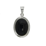 Stone pendant Silver 925 Black onyx