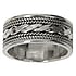 Bague en acier Argent 925 Dessin_tribal Motif_tribal