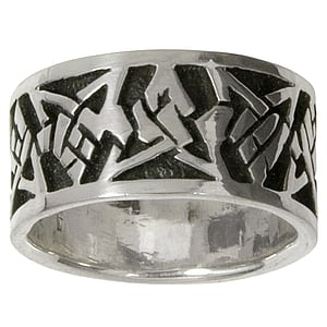 Silver ring Silver 925 Tribal_pattern Triangle Star