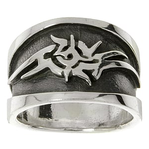 Silver ring Silver 925 Tribal_pattern