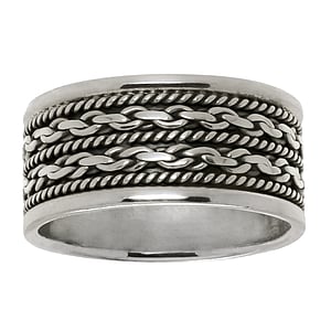 Silver ring Silver 925 Tribal_pattern